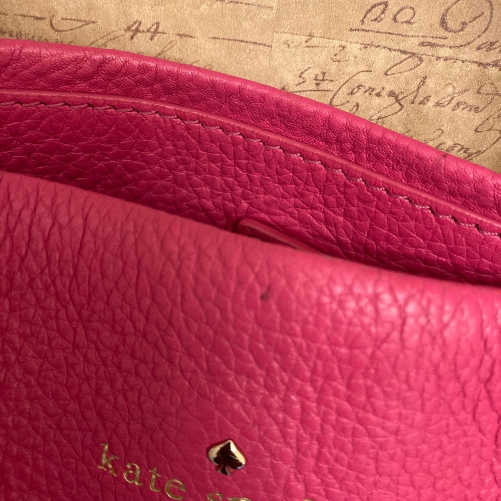 Kate Spade Hot Pink Leather Chain Straps Handbag - Picture 5 of 16